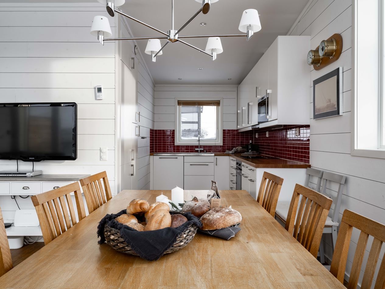 Kök och matplats för åtta